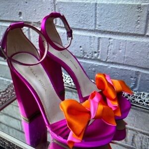 Pelle Moda Fuchsia and Tangerine Heels
